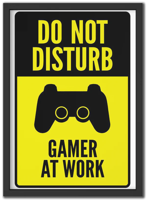 GAMER AT WORK poster