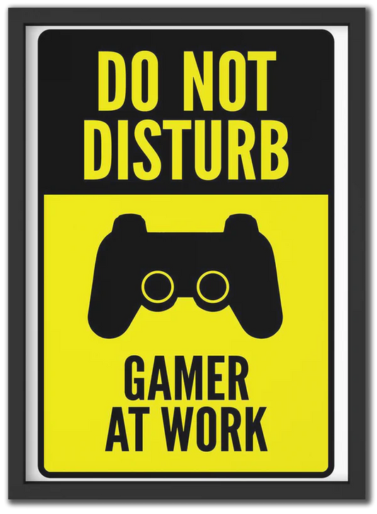 GAMER AT WORK poster